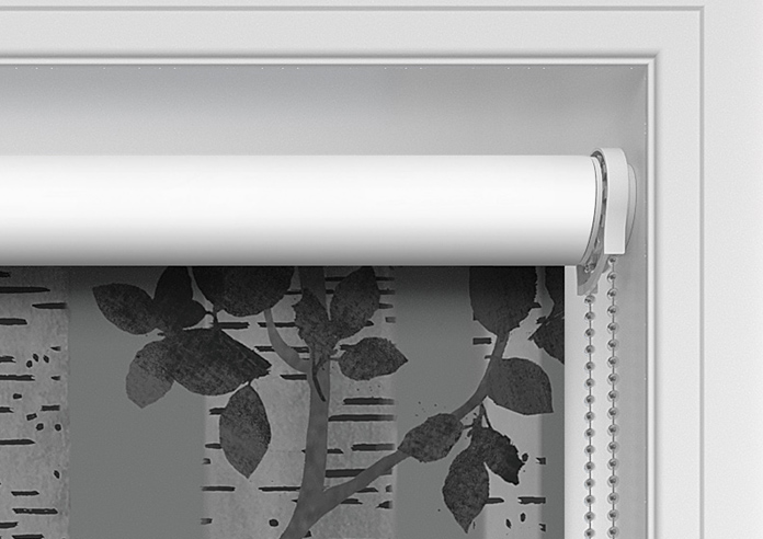 Birch Tree, Monochrome - Twist&Fit Roller Blind - Image 11